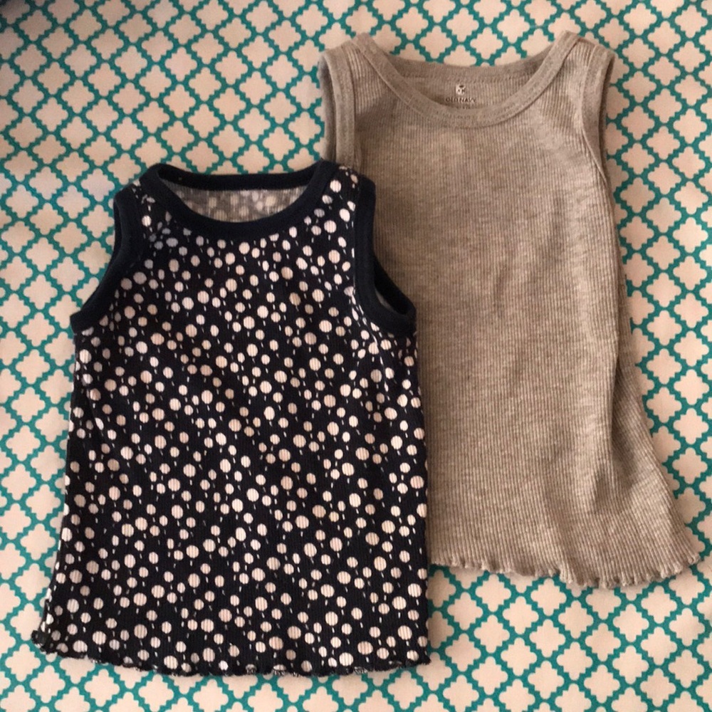 2 old navy tanks for baby girl